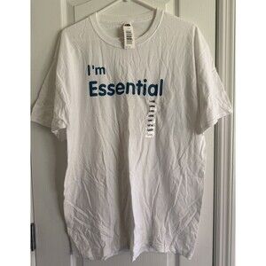 “I’m Essential” Employee Worker stay exempt virus 2020 19 Adult Large L White